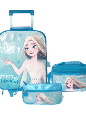 Set De Maleta Con Rueda+ Lonchera+Cartuchera Frozen